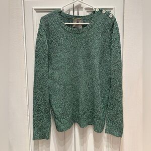 J Press York St Green Knit Sweater Mens Large